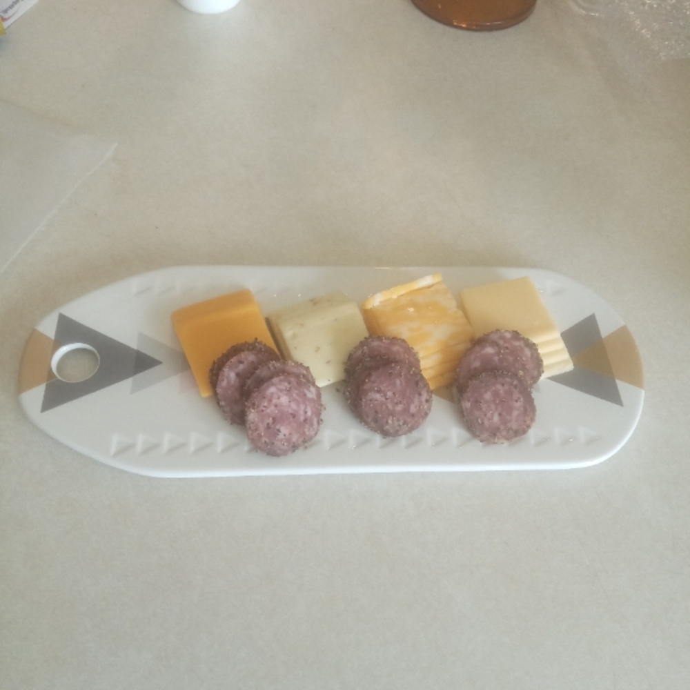 Southwestern Cheese Plate! Arrows Pattern By Danika